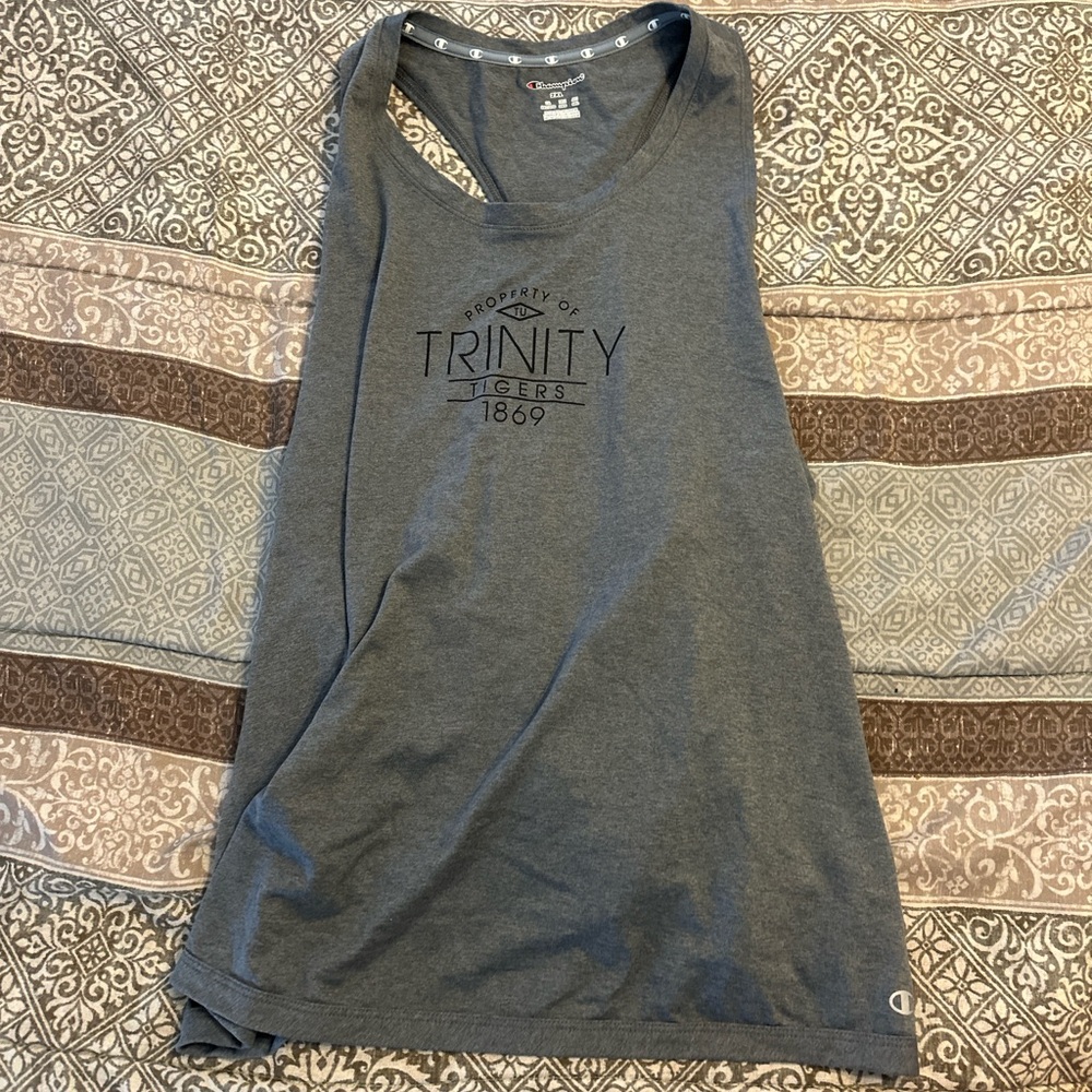 Trinity University Champion Gray Tank Top. 2XL